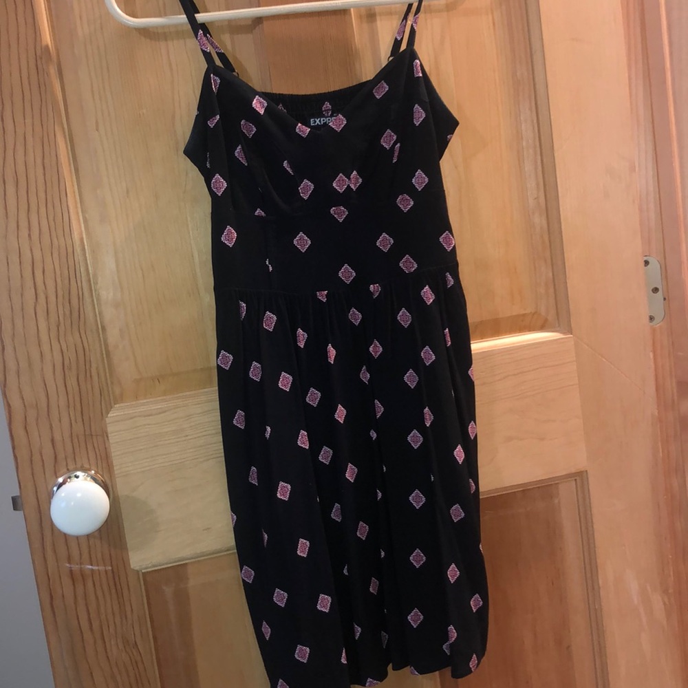 Black spaghetti strap dress